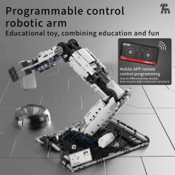 Alternative view of 1029PCS Robotic Arm Building Blocks Set Remote Mechanical Arm Model Bricks Desktop Decoration Diy Toys For Kids Holiday Gifts