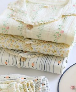 Alternative view of The Short Bloom - 100% Muslin Cotton Pajama