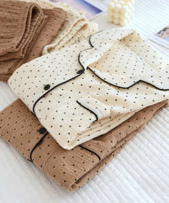 Alternative view of The Muslin Dot - 100% Muslin Cotton Pajama