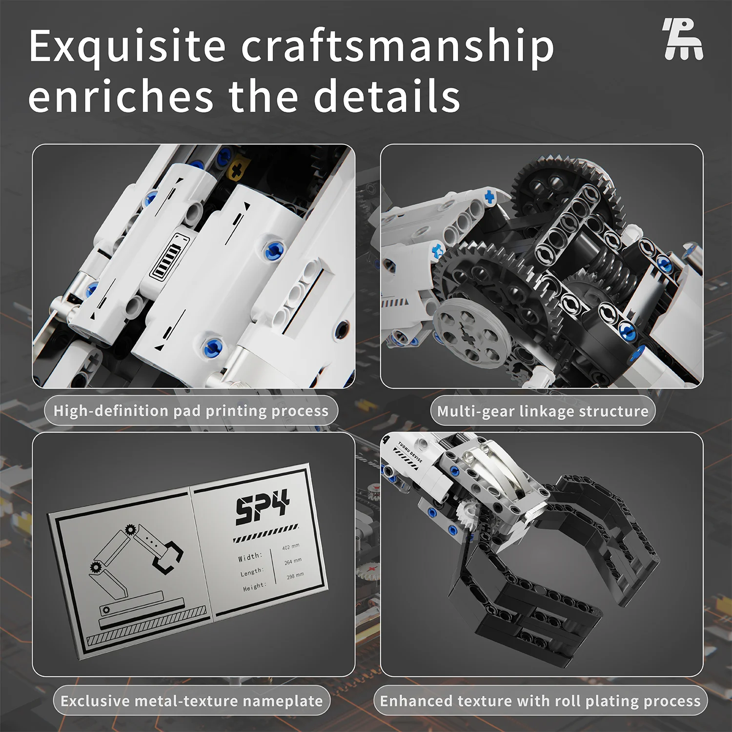 1029PCS Robotic Arm Building Blocks Set Remote Mechanical Arm Model Bricks Desktop Decoration Diy Toys For Kids Holiday Gifts - Image 6