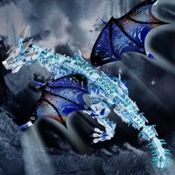 NEW 1646PCS BIG Ice Dragon Building Blocks Animal Model Fire Breathing Dragon Bricks Desktop Display Toys For Kids Gifts Decor