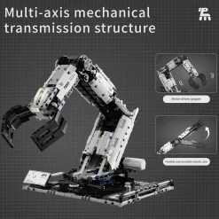 1029PCS Robotic Arm Building Blocks Set Remote Mechanical Arm Model Bricks Desktop Decoration Diy Toys For Kids Holiday Gifts